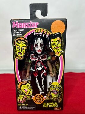 NECA Vampire Girl Ben Cooper Monster Figure Costume Mask Glows In Dark Figure